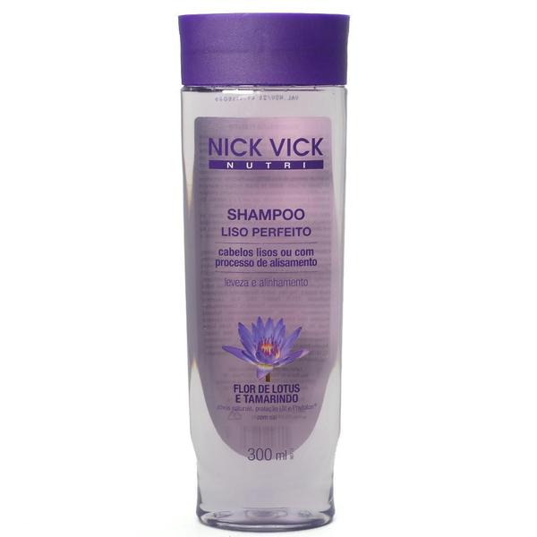 Shampoo Liso Perfeito Nick Vick Nutri 300ml Cabelos Lisos - Nick Vick