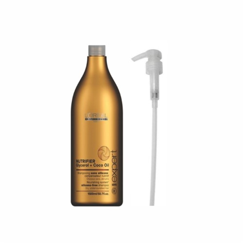 Shampoo L'Oréal Nutrifier (1,5L) e Válvula Pump - Tricae