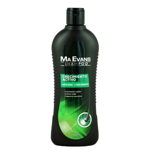 Shampoo Ma Evans Men Crecimiento Activo 400 Ml