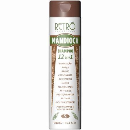 Shampoo Mandioca 12 Em 1 Retrô Cosméticos 300ml