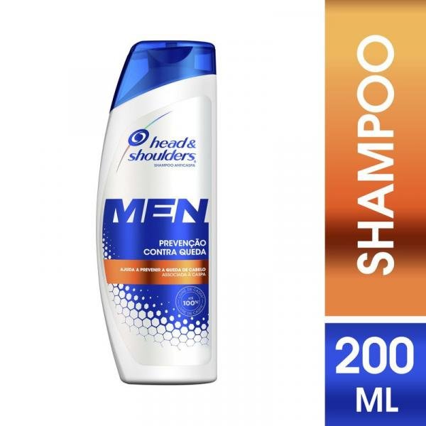 Shampoo Masculino Head Shoulders Anticaspa Prevenção Contra Queda - 200mL
