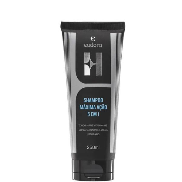 Shampoo Masculino Máxima Ação 5 em 1 Eudora 250ml