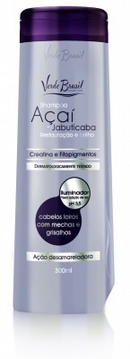 Shampoo Matizador Açai e Jabuticaba Cabelos Loiros 300 Ml - Verde Brasil