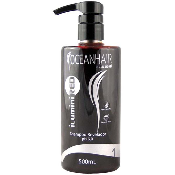 Shampoo Matizador Ilumini Red Cabelos Vermelhos 500ml - Ocean Hair - Oceanhair