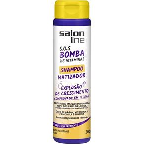 Shampoo Matizador Salon Line S.O.S Bomba Cabelos Normais a Secos - 300ml