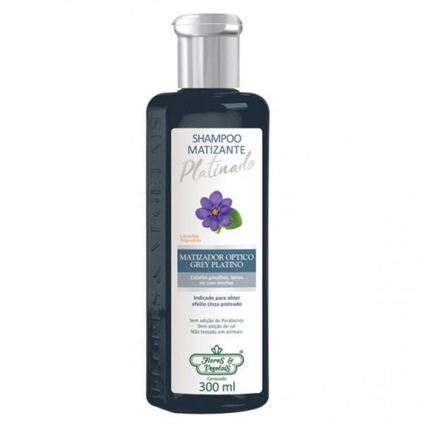 Shampoo Matizante Platinado - Flores & Vegetais