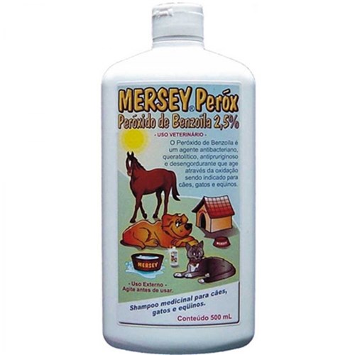 Shampoo Medicinal Peróxido de Benzoíla Mersey 500Ml
