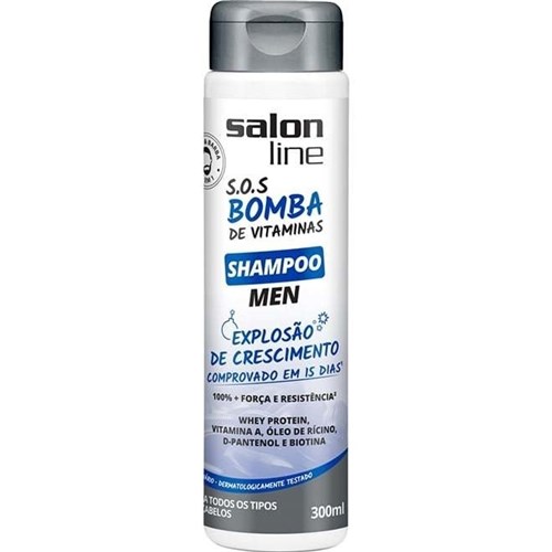Shampoo Men Explosão de Crescimento S.o.s Bomba de Vitaminas 300Ml [Sa...