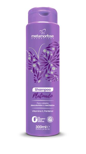 Shampoo Metamorfose Platinado Vegano Cabelos Loiros 300ml