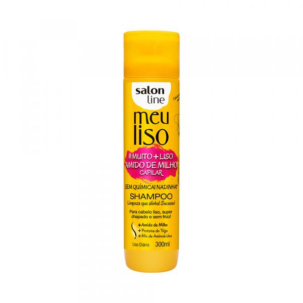 Shampoo Meu Liso Muito+Liso Amido de Milho 300ml - Salon Line