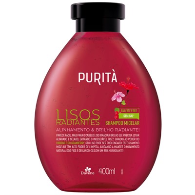 Shampoo Micelar Lisos Radiantes Purità 400ml- Davene