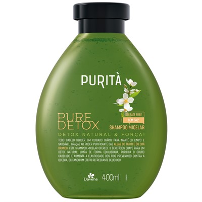 Shampoo Micelar Pure Detox Purità 400ml - Davene