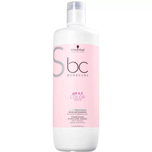 Shampoo Micelar Silver Schwarzkopf Bc Bonacure Ph 4.5 Color Freeze - 1l