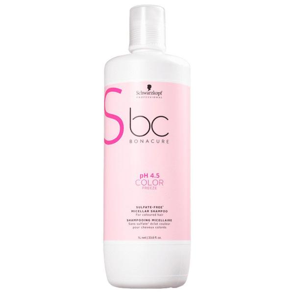 Shampoo Micellar Sem Sulfato Schwarzkopf BC Bonacure PH 4.5 Color Freeze 1 Litro