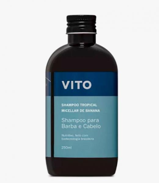 Shampoo Micellar Tropical para Cabelo e Barba Secos 250 Ml - Vito