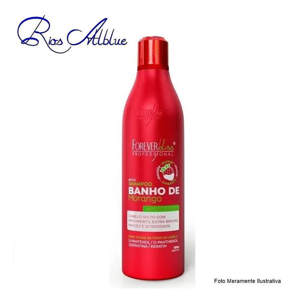 Shampoo Morango 500ml Forever Liss Banho de Verniz