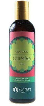 Shampoo Natural de Copaíba 240ml Cativa Natureza