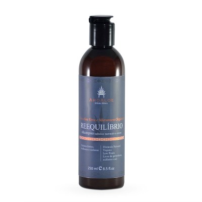Shampoo Natural e Vegano AhoAloe Reequilíbrio 250 Ml