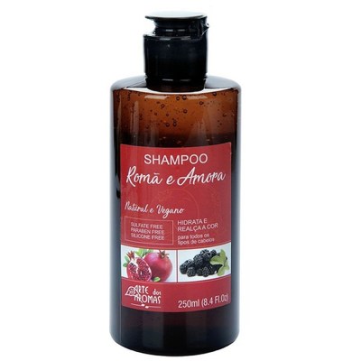 Shampoo Natural e Vegano Româ e Amora Arte dos Aromas 250 Ml