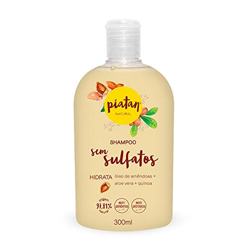 Shampoo Natural Piatan Hidrata 300ml SEM SULFATOS