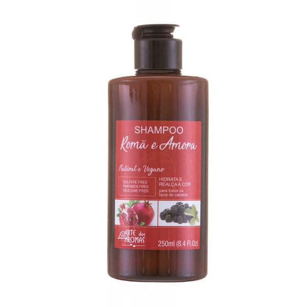 Shampoo Natural Romã e Amora 250ml - Arte dos Aromas