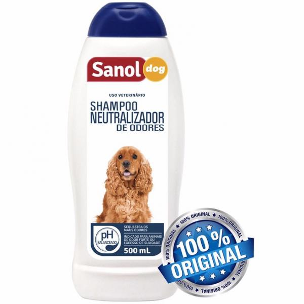 Shampoo Neutralizador de Odores Cães Sanol Dog 500 Ml