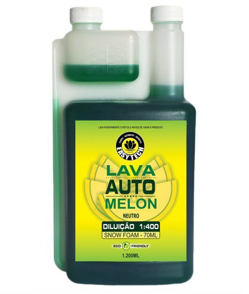 Shampoo Neutro Lava Auto Melon Ph Neutro 1200ml com Dosador Easytech