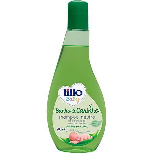 Shampoo Neutro Lillo Baby Banho de Carinho 200 Ml