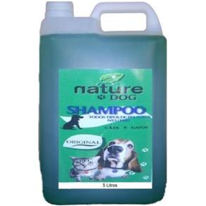Shampoo Neutro para Cã?Es e Gatos Todos os Tipos de Pelagem Nature Dog - 5 Litros