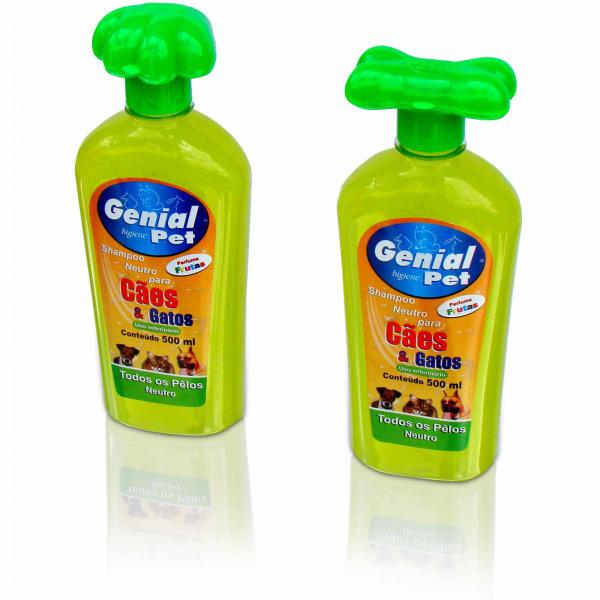 Shampoo Neutro para Cães e Gatos Citronela - 500ML - Genial Pet