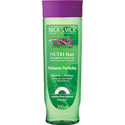 Shampoo Nick & Vick Cabelo Bonito Nutri-Hair Hortelã/Melissa 300ml