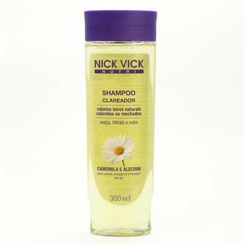 Shampoo Nick Vick Nutri Clareador 300Ml