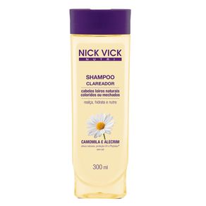 Shampoo Nick & Vick NUTRI-Hair Clareador 300ml