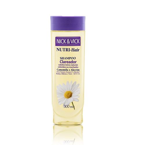 Shampoo Nick & Vick Nutri Hair Clareador 300ml