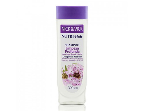 Shampoo Nick Vick Nutri Limpeza Profunda 300ml