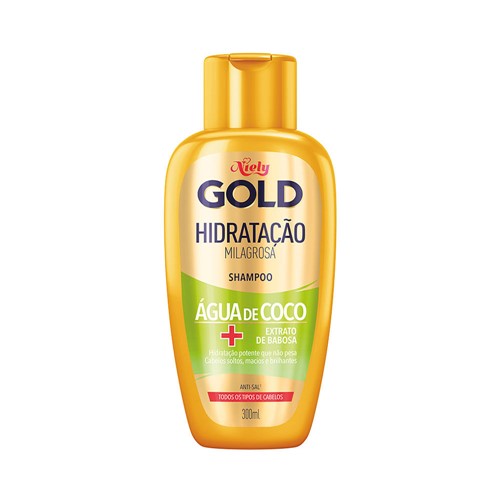 Shampoo Niely Gold Água de Coco 300ml