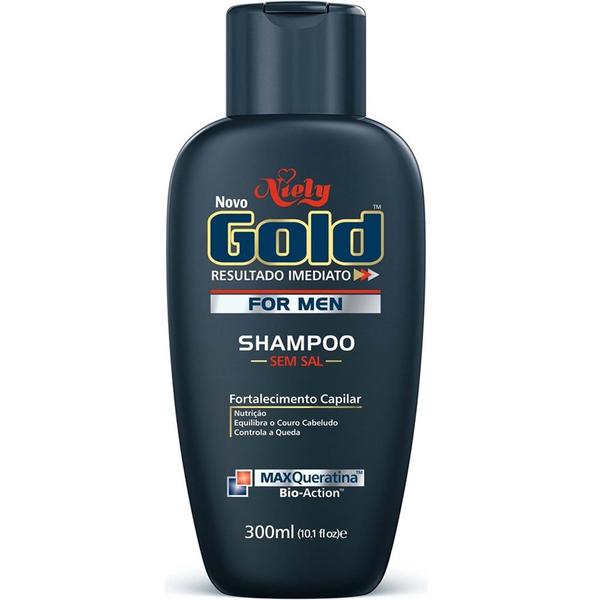 Shampoo Niely Gold For Men Sem Sal 300ml