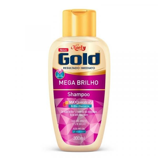 Shampoo Niely Gold Mega Brilho 300ml