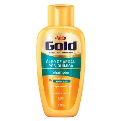 Shampoo Niely Gold Óleo de Argan Pós Química 300ml