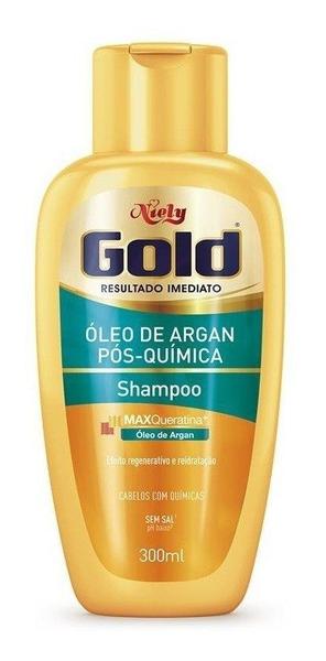 Shampoo Niely Gold - Óleo de Argan Pós Química - 300ml