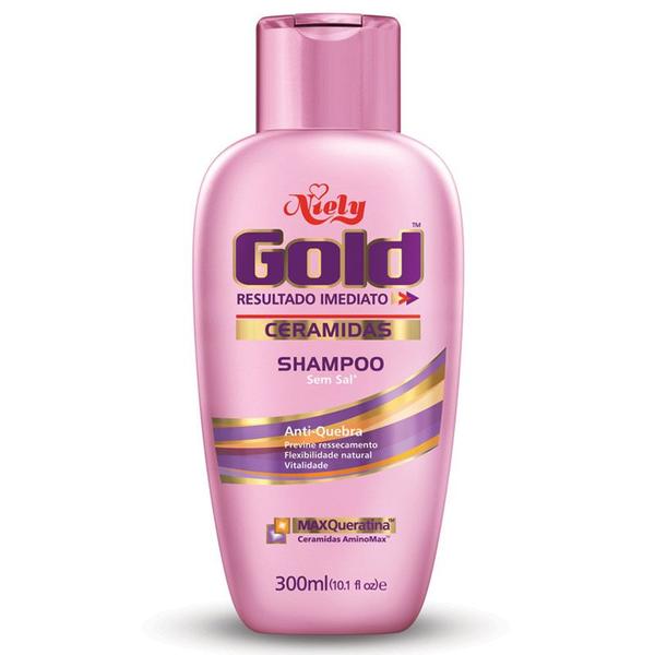 Shampoo Niely Gold Sem Sal Ceramidas 300ml