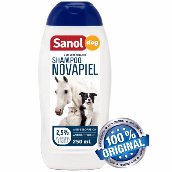 Shampoo Novapiel Sanol Dog 500 Ml Cães Gatos e Cavalos
