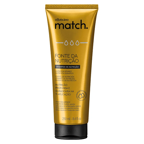 Shampoo Nutricao Match 250Ml - o Boticario