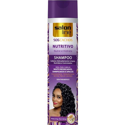 Shampoo Nutritivo Sos Cachos Salon Line - 300ml