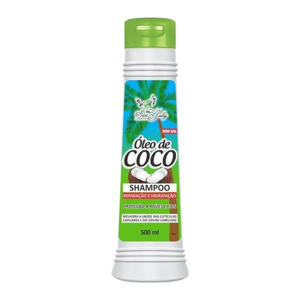 Shampoo Óleo de Coco 500ml - San Jully
