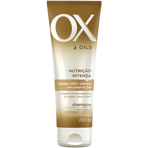 Shampoo Ox Oils Nutrição Intensa 240 Ml