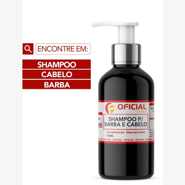 Shampoo P/ Barba e Cabelo 120ml - Oficialfarma