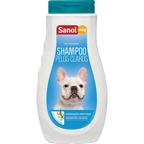 Shampoo P/ Cães e Gatos - Pêlos Claros 500ml - Sanol