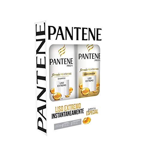 Shampoo Pantene 175ml + Condicionador 175ml Pantene Liso Extremo