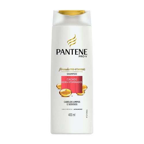 Shampoo Pantene Cachos Hidra-Vitaminados Sem Sal 400Ml